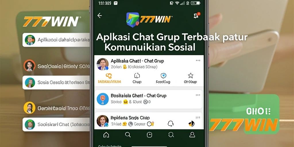 Antarmuka pengguna 777WIN yang menarik dan fungsional untuk Chat Grup.