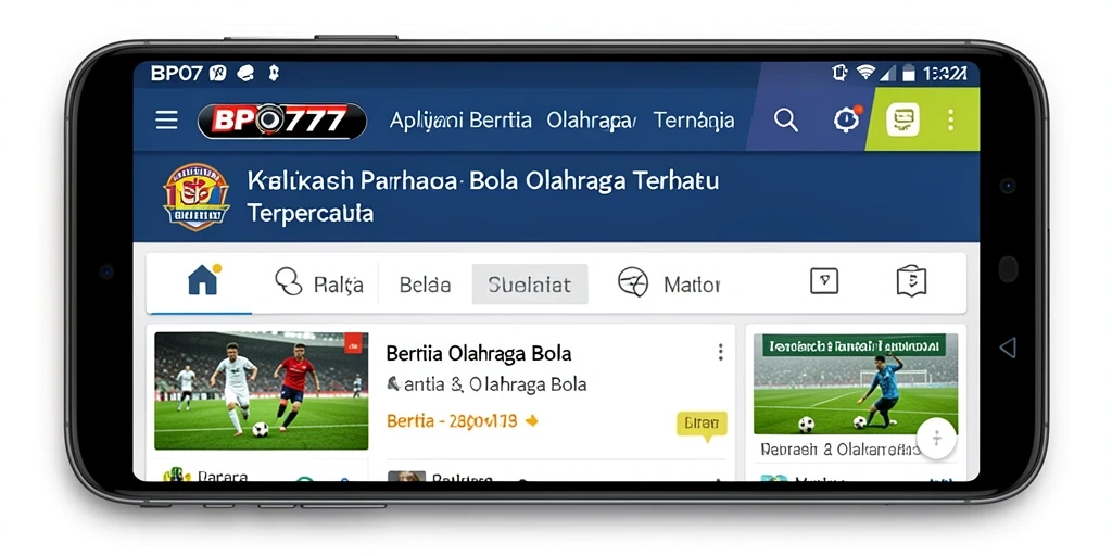 Tampilan antarmuka BPO777 yang modern dan informatif.