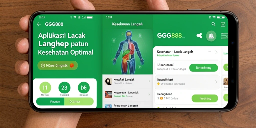 Tampilan utama GGG888 dengan fitur Lacak Langkah yang intuitif.