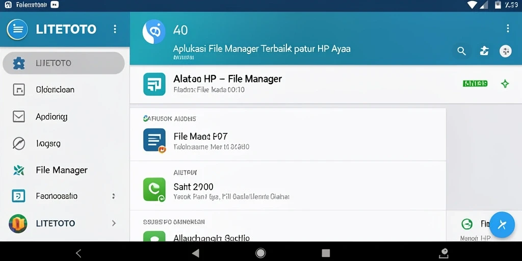 Tampilan antarmuka LITETOTO yang bersih dan user-friendly.