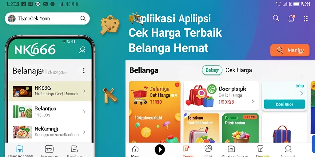 Antarmuka NK666 menampilkan perbandingan harga produk secara jelas.