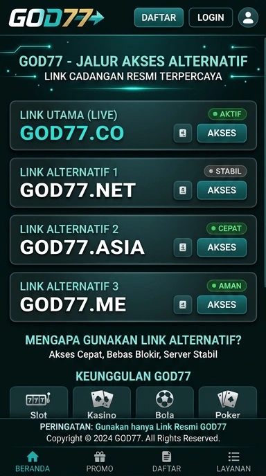 Link Alternatif God77 untuk Pengguna Android di Indonesia