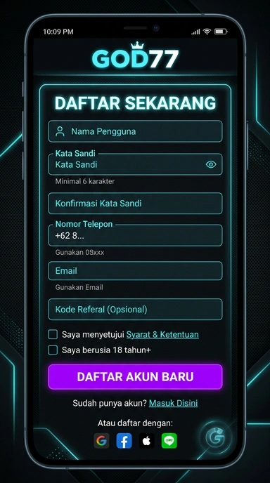 Panduan Mudah Registrasi Akun God77 untuk Android