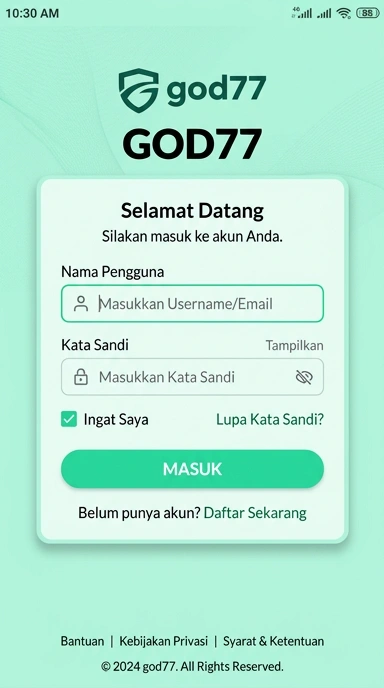 Masuk Akun god77 untuk Pengguna Android